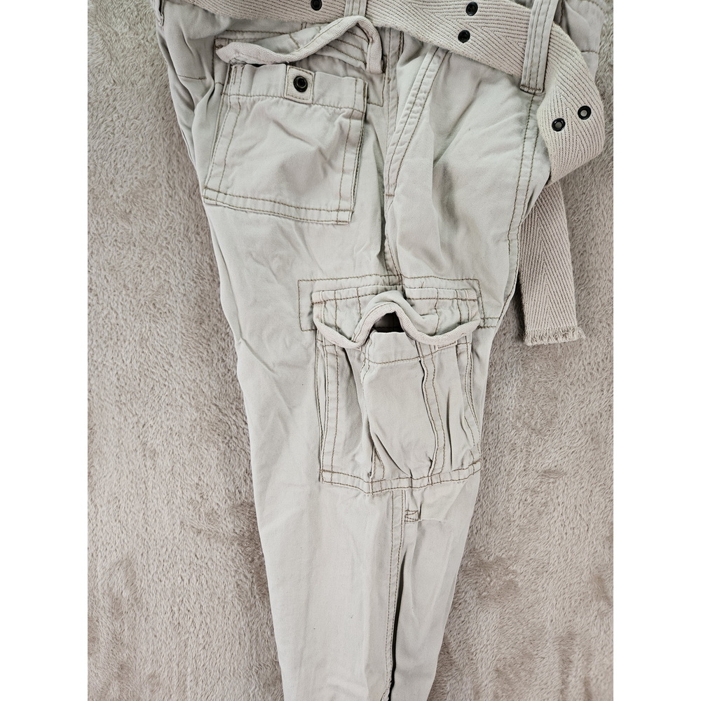 Abercrombie & Fitch Cargo Pants Khaki Tan Wash Multi-pocket Utility Outdoor - Picture 8 of 10